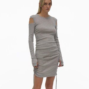 NWT Helmut Lang Ribbed Lacing Dress